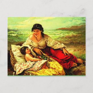 Post herinneringen aan moeder en kind! briefkaart