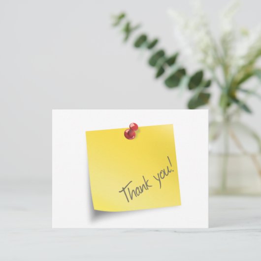 Post het Dank je Briefkaart (Staand voorkant)