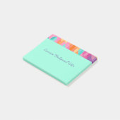 Post het - het Geometrische Patroon past aan Post-it® Notes (Schuin)