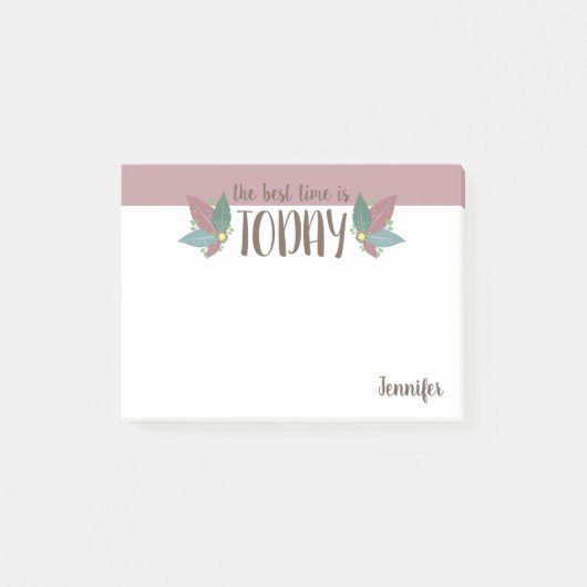 Post het merkt gepersonaliseerde, veer motivatie post-it® notes (Voorkant)