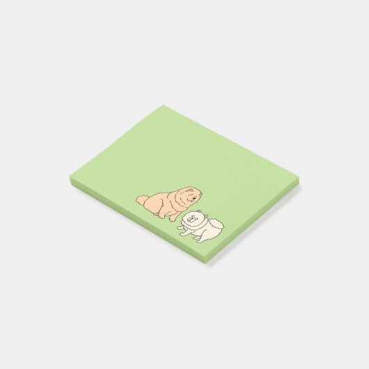 Post het met Chow Chow Dog Post-it® Notes (Schuin)
