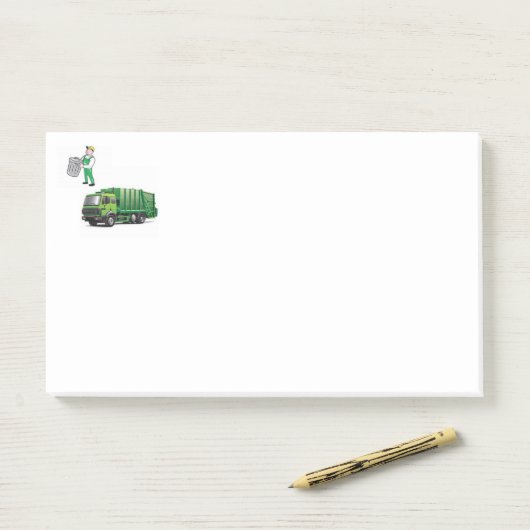Post het Nota Vuilniswagen Post-it® Notes (Op bureau)