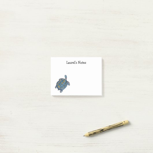 Post het Nota's met Desert Tortoise Post-it® Notes (Op bureau)