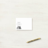 Post het Notities-grappig kat Post-it® Notes (Op bureau)