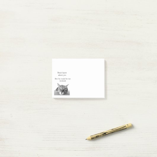 Post het Notities-grappig kat Post-it® Notes (Op bureau)