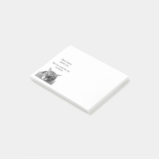 Post het Notities-grappig kat Post-it® Notes (Schuin)