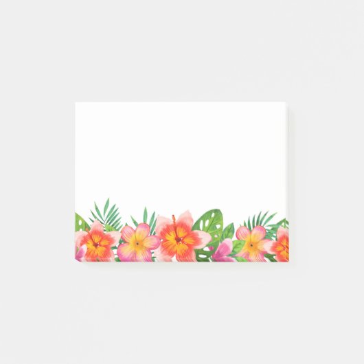 Post het Notities-tropische bloemen Post-it® Notes (Voorkant)