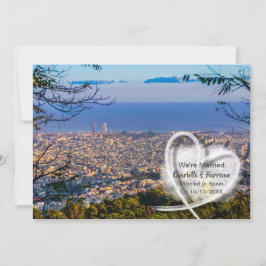 Post Huwelijk Receptie Feest Getrouwd in Spanje Kaart