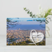 Post Huwelijk Receptie Feest Getrouwd in Spanje Kaart (Staand voorkant)