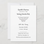 Post Huwelijk Receptie Feest Getrouwd in Spanje Kaart (Achterkant)