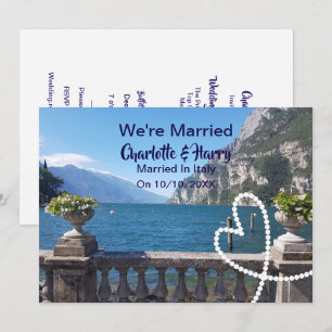 Post Huwelijksfeest Gehuwd in Italië Kaart