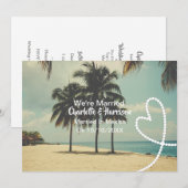 Post Huwelijksreceptie Party Getrouwd in Mexico Kaart (Voorkant / Achterkant)