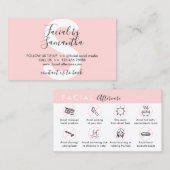 Post-instructie voor gezichtsstoornissen visitekaartje (Voorkant / Achterkant)