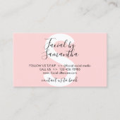 Post-instructie voor gezichtsstoornissen visitekaartje (Voorkant)