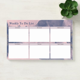 Post-it® Aquarelle Moderne Weekly To Do List Notes