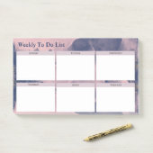 Post-it® Aquarelle Moderne Weekly To Do List Notes (Op bureau)