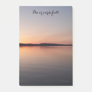 Post it block med solnedgång post-it® notes