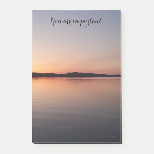 Post it block med solnedgång post-it® notes (Voorkant)