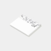 Post-it Blocnote Damask Black en White Custom Post-it® Notes (Schuin)