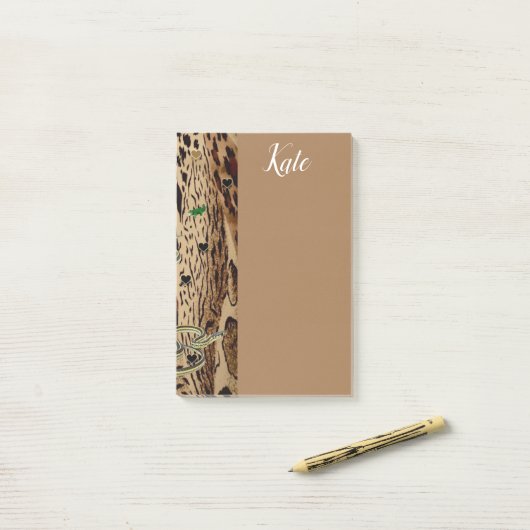 Post-it Briefjes Luipaard Post-it® Notes (Op bureau)