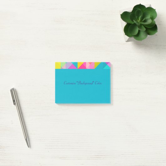 Post it - Bright geometrisch patroon aanpassen Post-it® Notes (Kantoor)