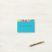 Post it - Bright geometrisch patroon aanpassen Post-it® Notes (Op bureau)