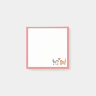 Post it de gatitos enamorados post-it® notes