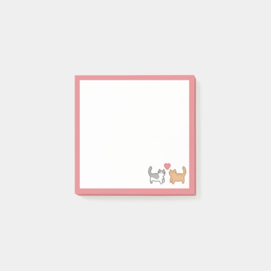 Post it de gatitos enamorados post-it® notes (Voorkant)