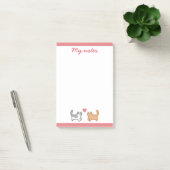 Post it de gatitos enamorados post-it® notes (Kantoor)