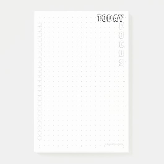 Post-it® Dot-Grid Klebezettel 10*15 Today Focus EA Notes (Voorkant)