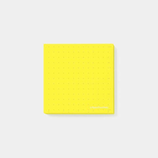 Post-it® Dot-Grid Klebezettel 7*7 Gelb (EA) Post-it® Notes (Voorkant)