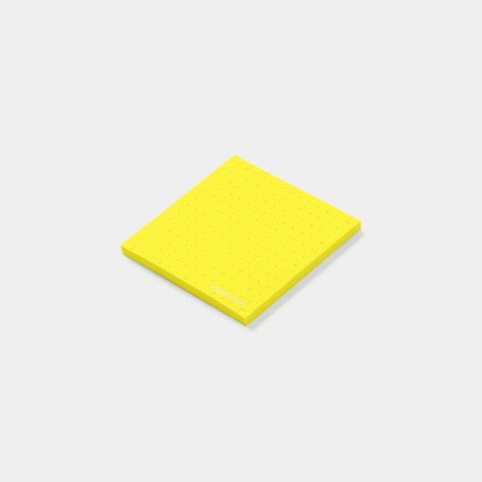 Post-it® Dot-Grid Klebezettel 7*7 Gelb (EA) Post-it® Notes (Schuin)