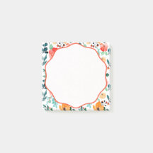 Post-it® Floral Coloré Moderne Lente