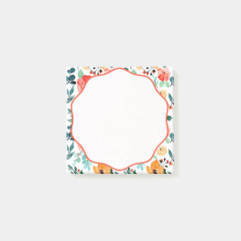 Post-it® Floral Coloré Moderne Lente Notes