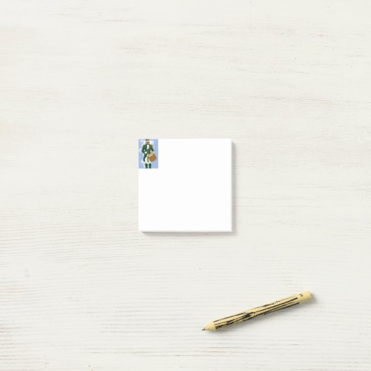 Post-it Kerst Notenkraker Blauwe Vorst Post-it® Notes (Op bureau)