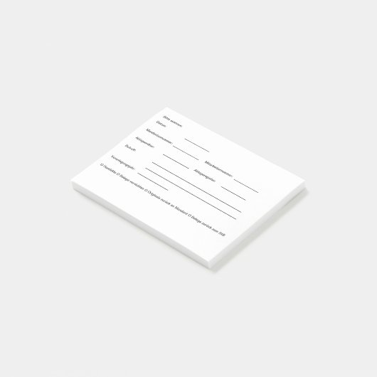 Post-it® Klebezettel Klebezettel Notes (Schuin)