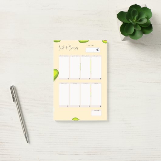 Post-it® Lijst van boodschappen Notes (Kantoor)