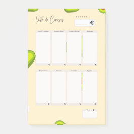 Post-it® Lijst van boodschappen Notes