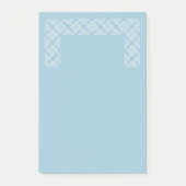 Post-it (lrg) - Interwoven Diamonds in Blue Post-it® Notes (Voorkant)