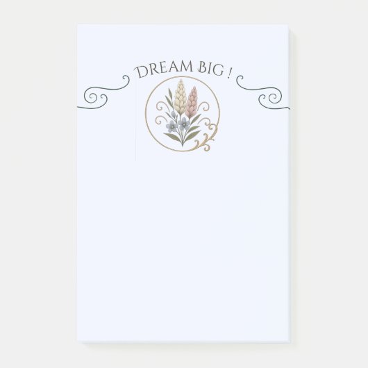 Post-it medium bloemrijk en verfijnd. post-it® notes (Voorkant)