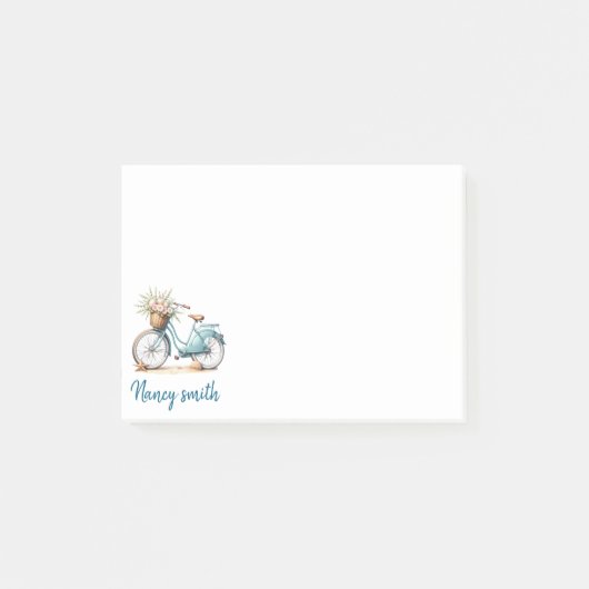 Post-it met antieke fiets post-it® notes (Voorkant)