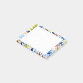 Post-it® Motif Floral Coloré Notes (Schuin)