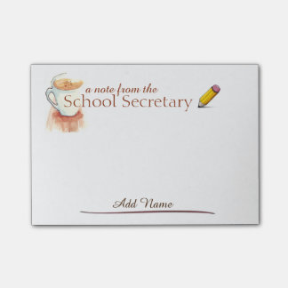 Post-it nota's van de schoolsecretaris post-it® notes
