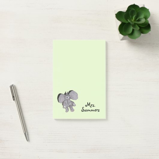 Post-it Note - Baby Olifant en Naam (Kantoor)