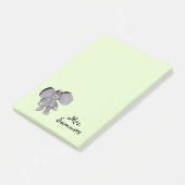 Post-it Note - Baby Olifant en Naam (Schuin)