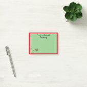 Post-it Note - Dragon en Red Border (Kantoor)