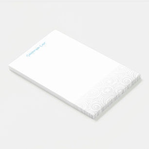 Post It Note Pad boodschappenlijstje Wintery Swirl