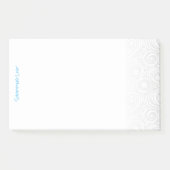 Post It Note Pad boodschappenlijstje Wintery Swirl (Voorkant)