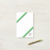 Post-it Note - tinten van groen (Op bureau)