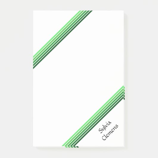 Post-it Note - tinten van groen (Voorkant)